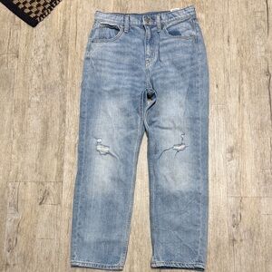 Old Navy girls slouchy straight high rise Denim Jeans